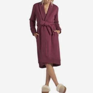 UGG COZY ROBE with pockets size Small and tie at waist. Heathered Burgundy